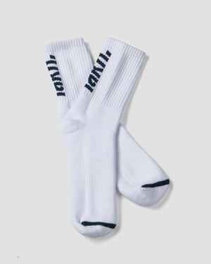 Logo Socks - White