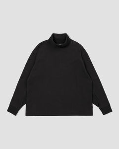 Mock Neck L/S Tee - Black