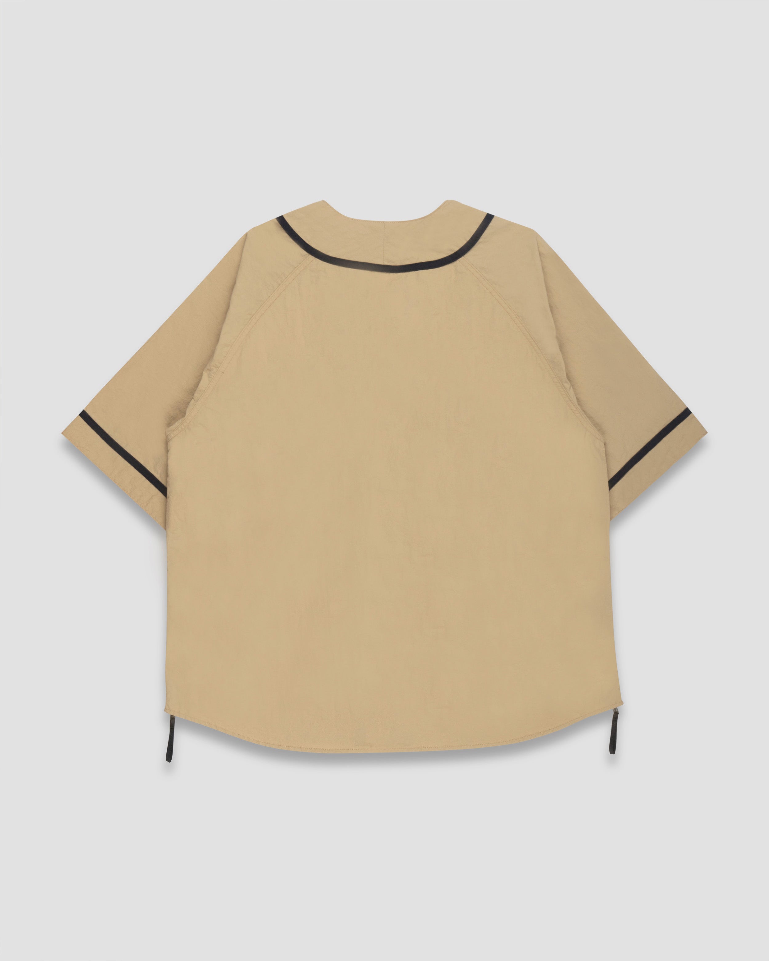 Multi Pockets Baseball Shirt - Sand