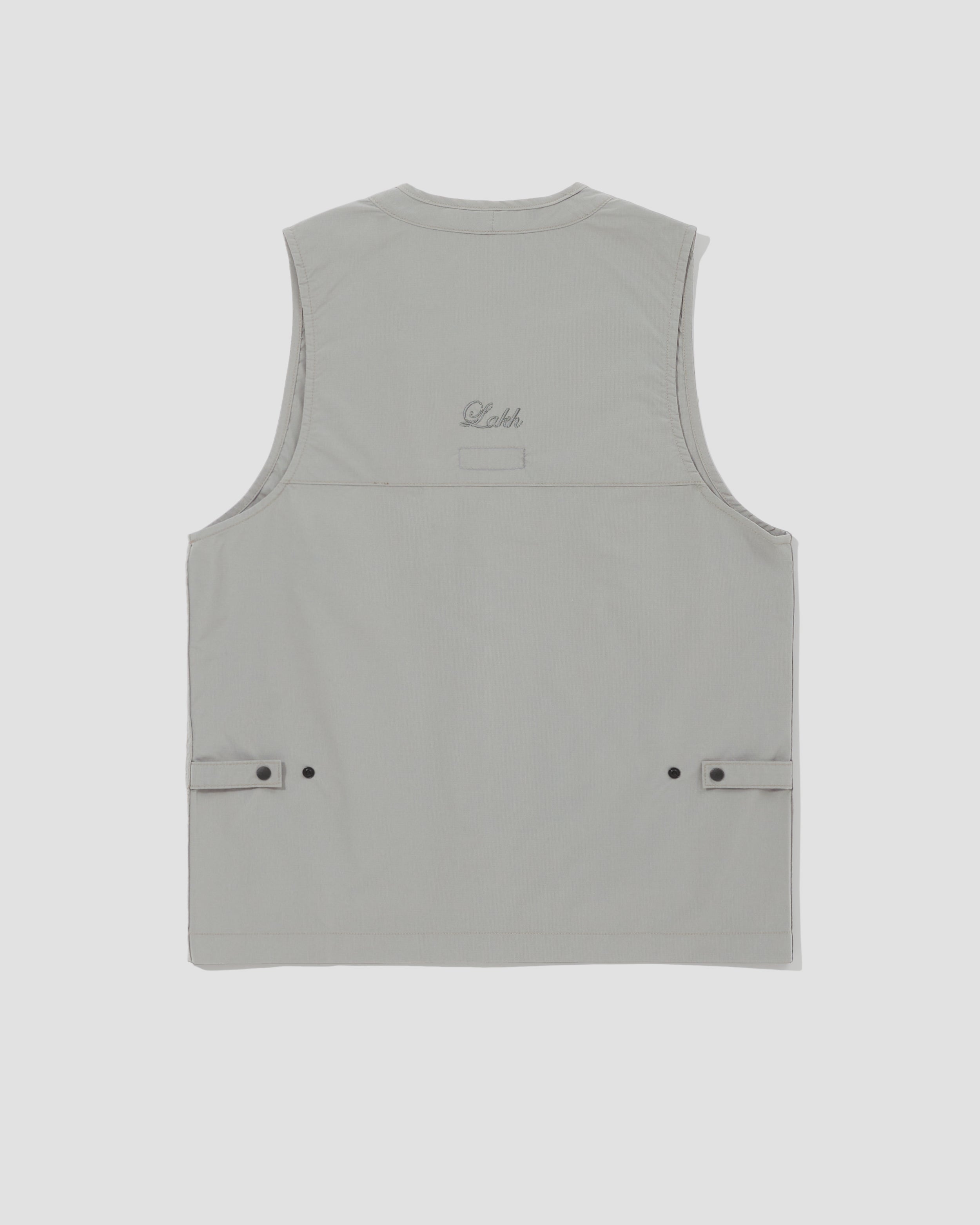 Multi Pockets Waistcoat - Light Grey