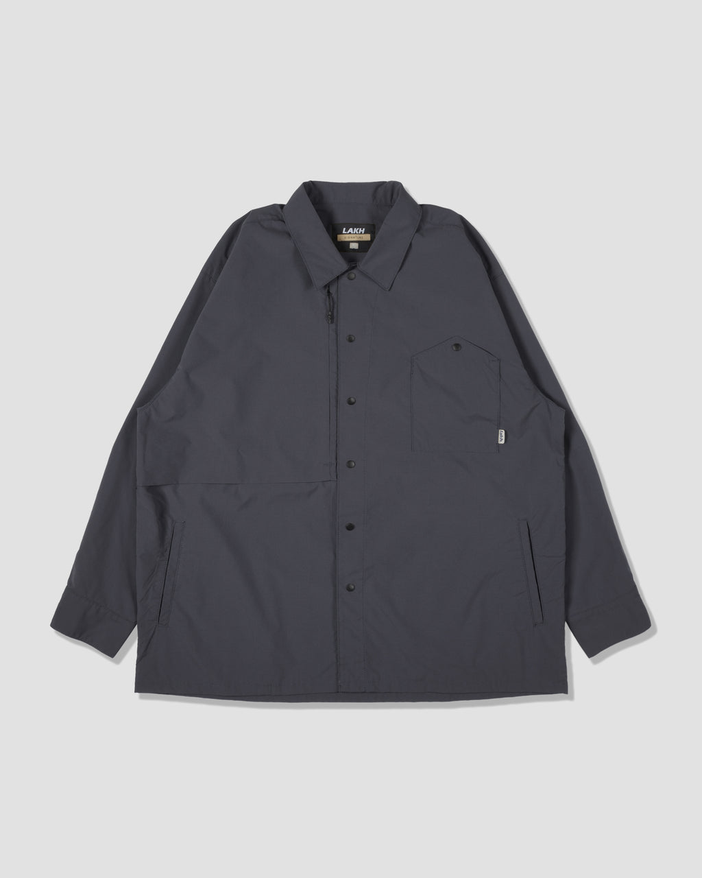 Oversized Deep Pocket Shirt - Grey