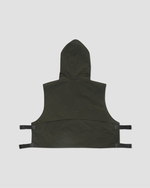 Panel Pockets Vest - Green