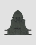 Panel Pockets Vest - Grey