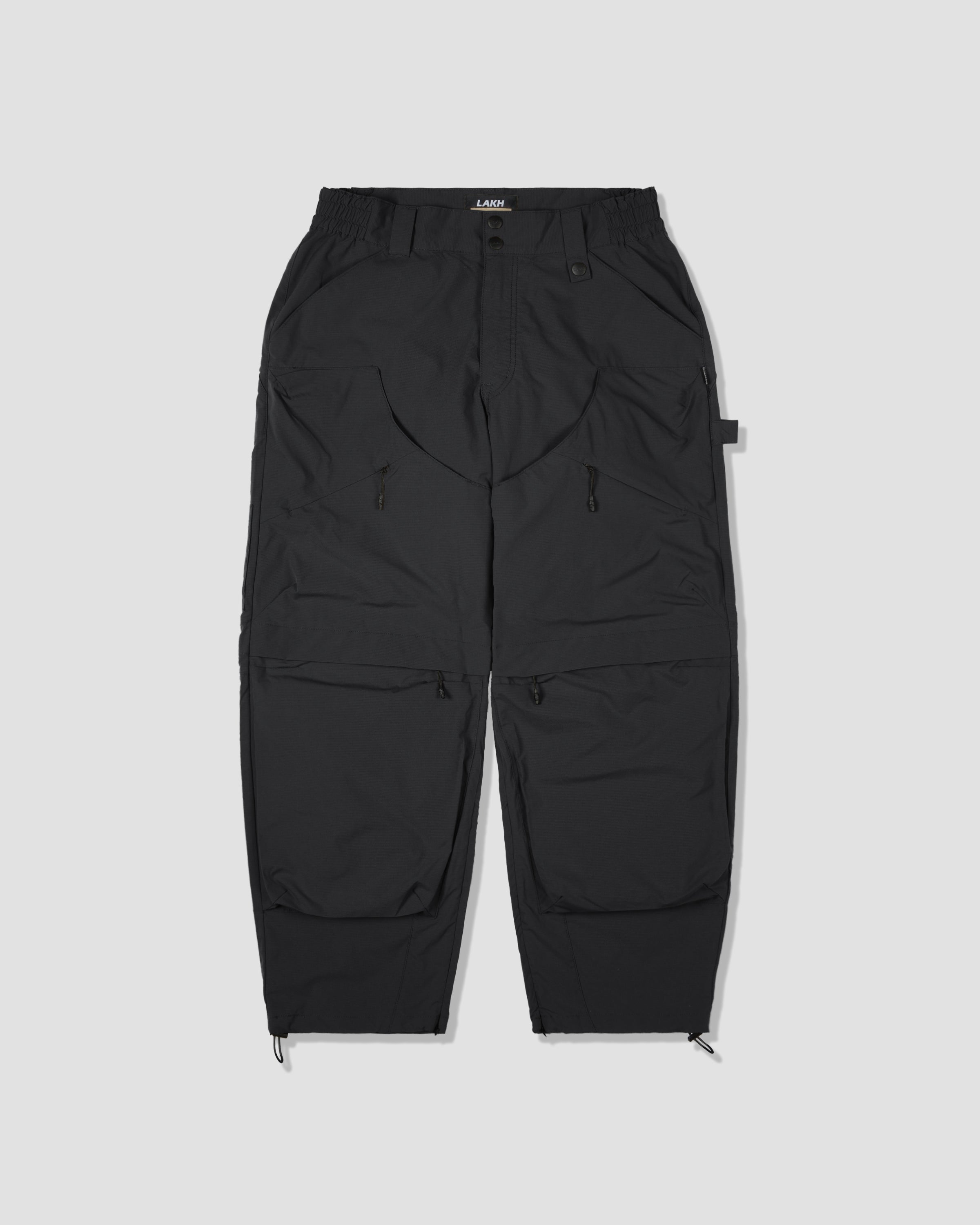 Patched Worker Pants - Black