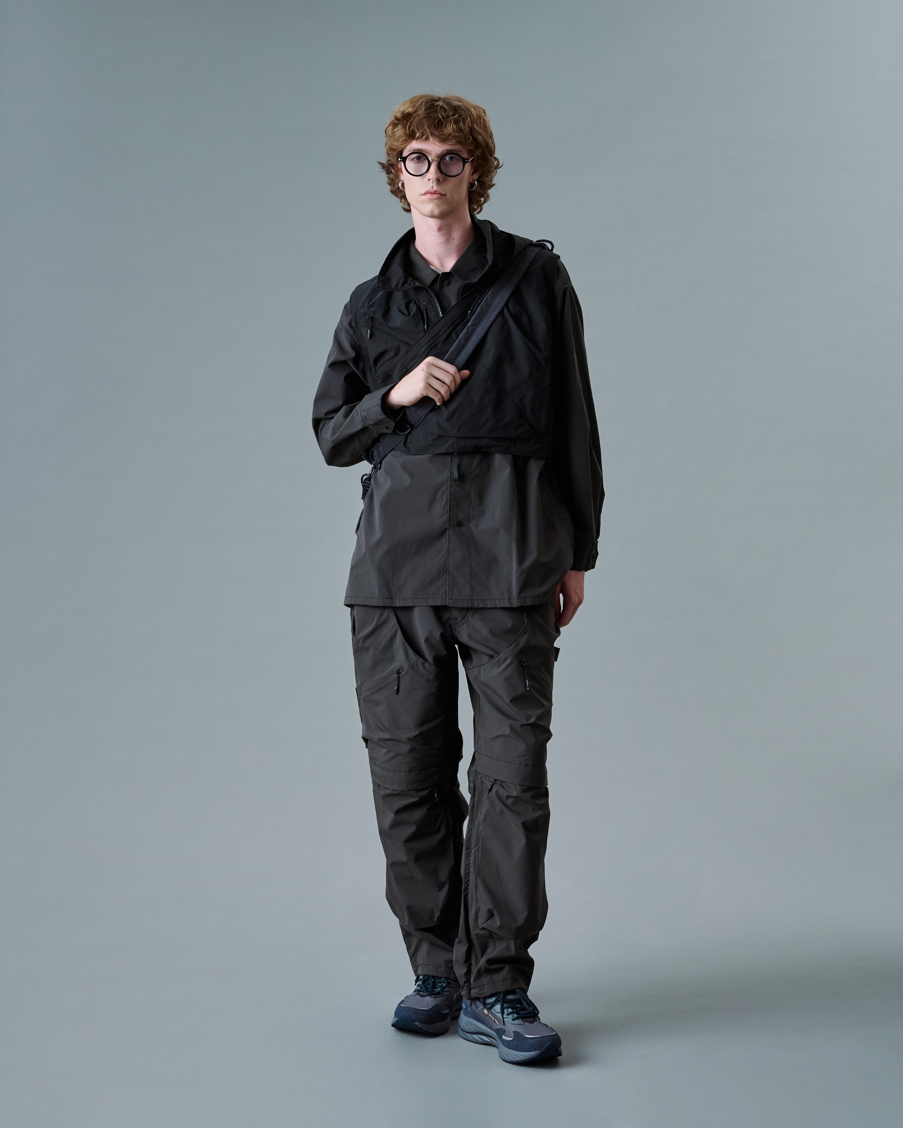 Patched Worker Pants - Black