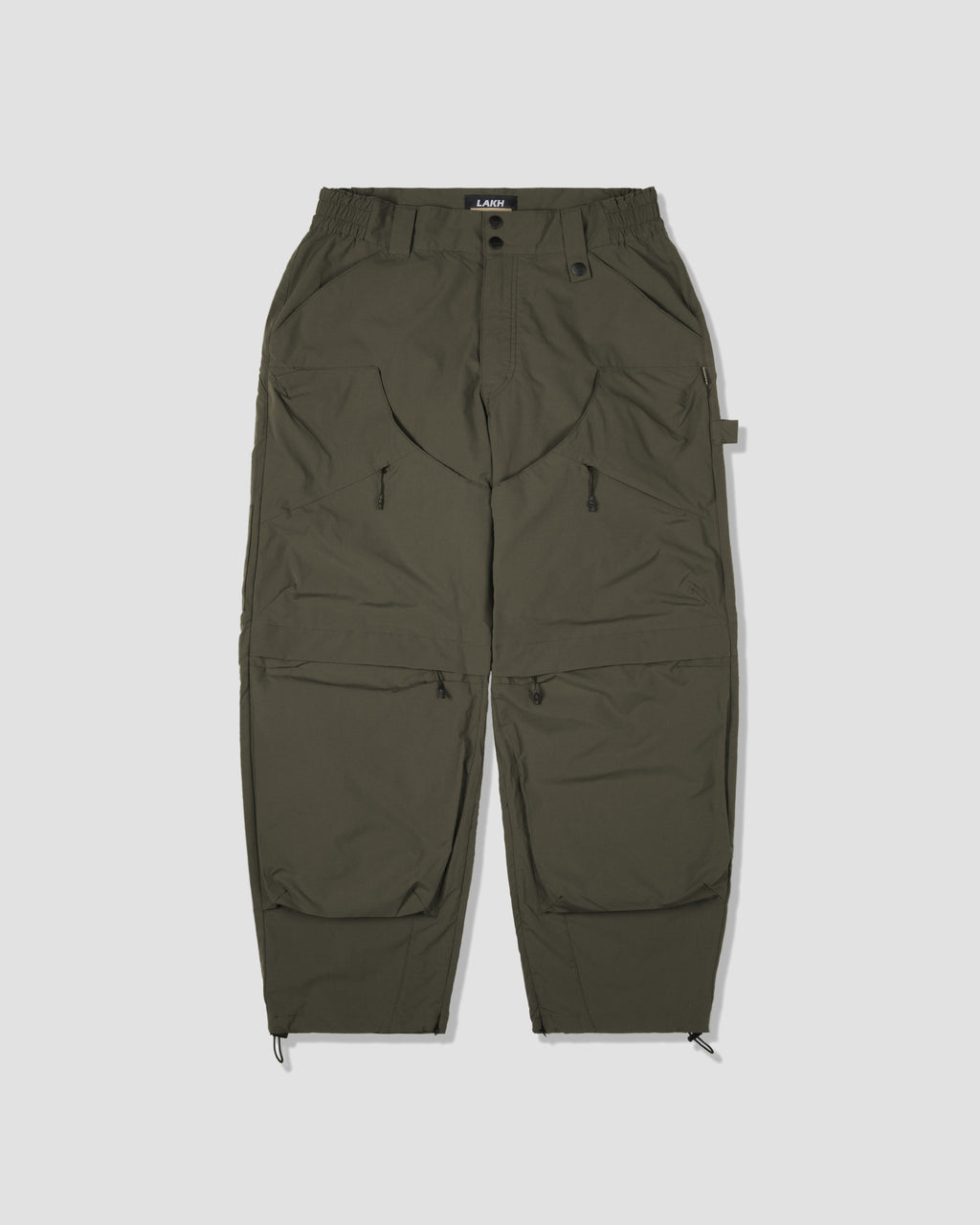 Patched Worker Pants - Olive