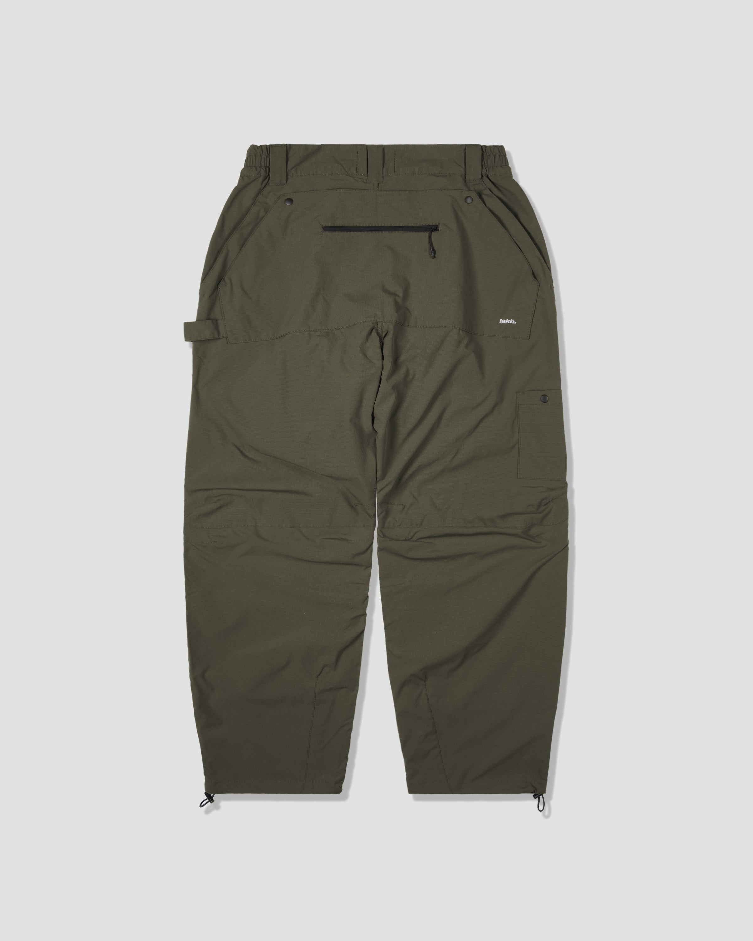 Patched Worker Pants - Olive