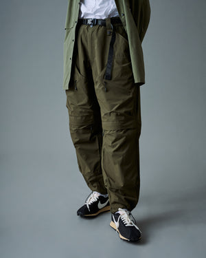 Patched Worker Pants - Olive