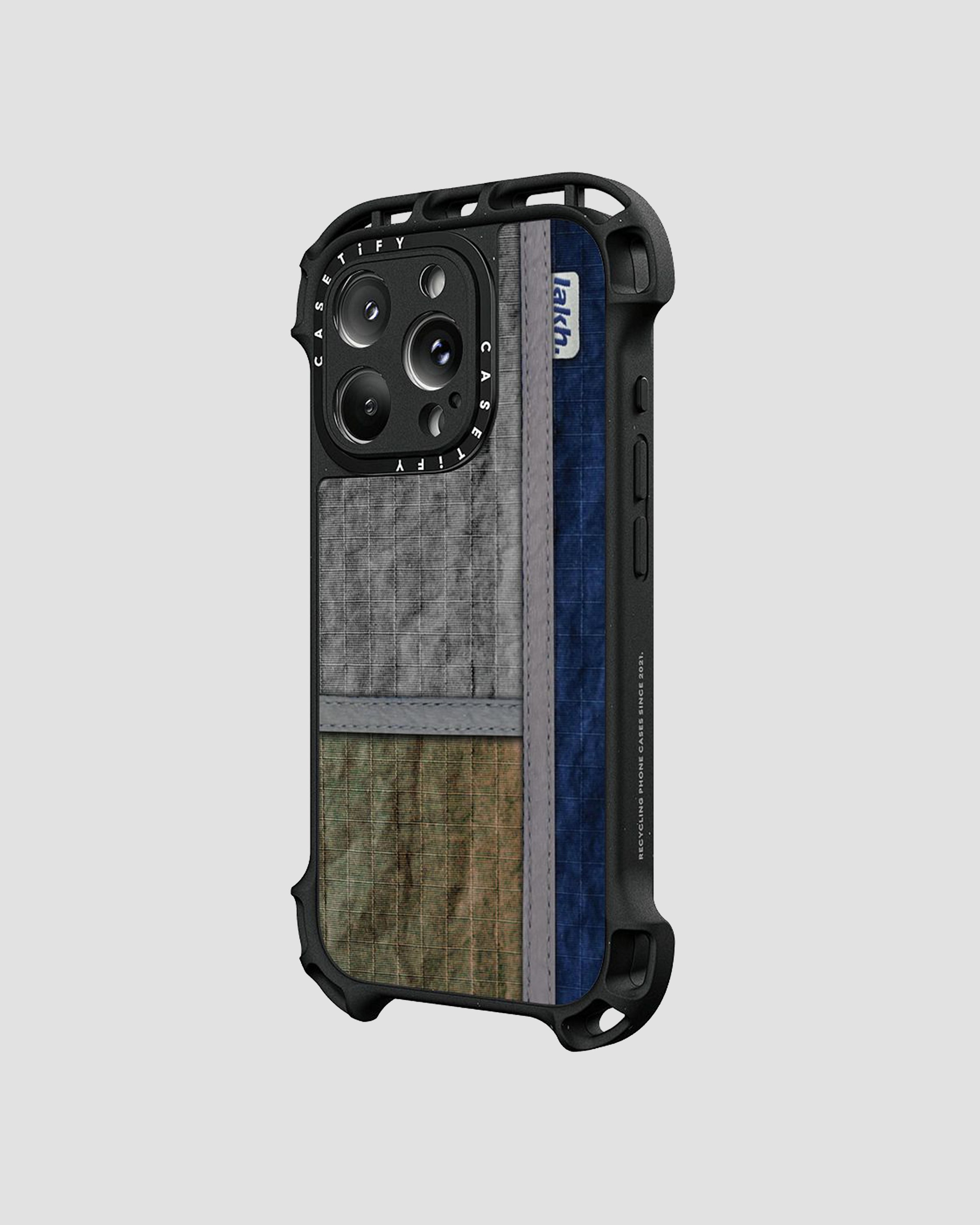 LAKH x CASETiFY Patchwork Ripstop Pattern Phone Case