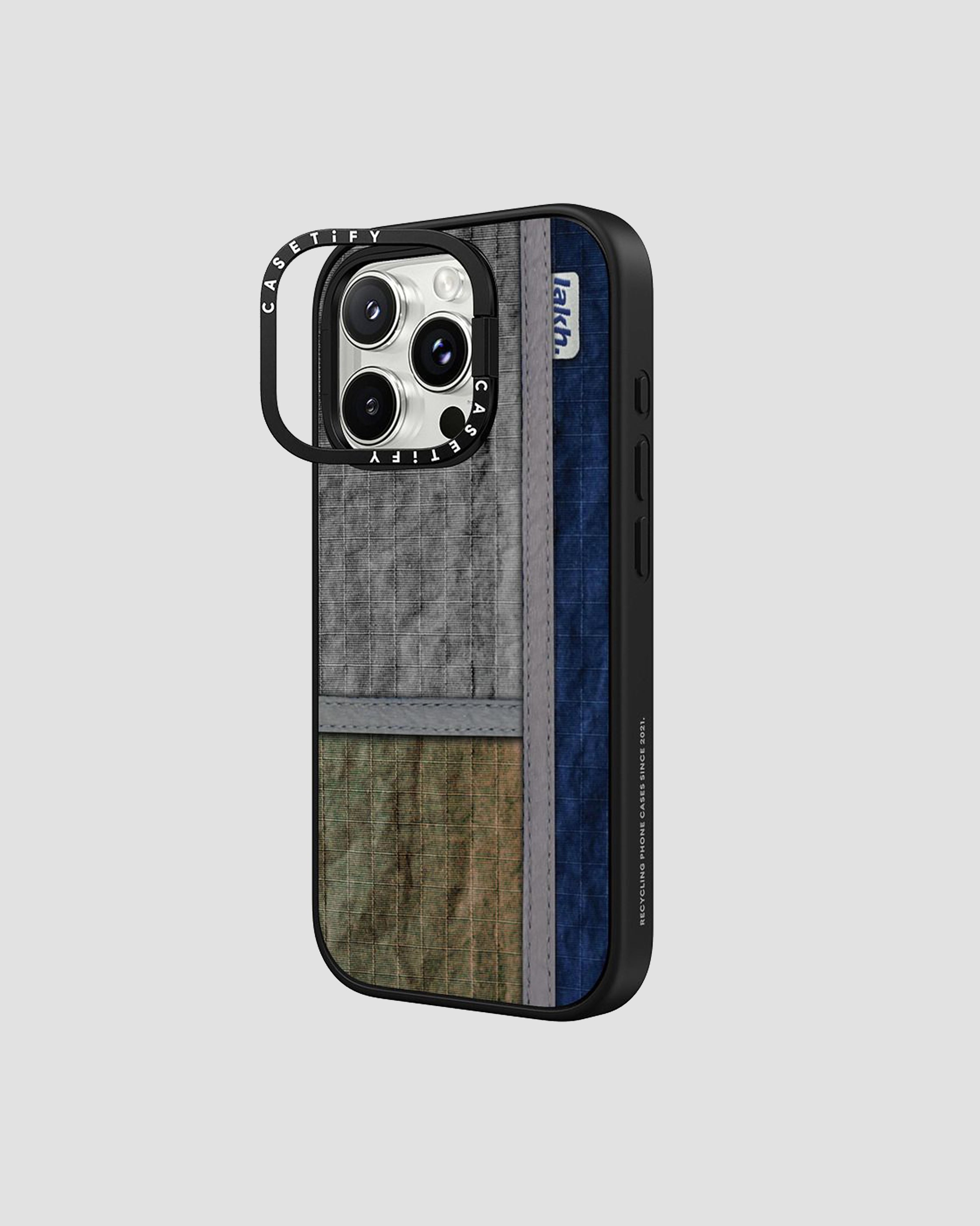 LAKH x CASETiFY Patchwork Ripstop Pattern Phone Case