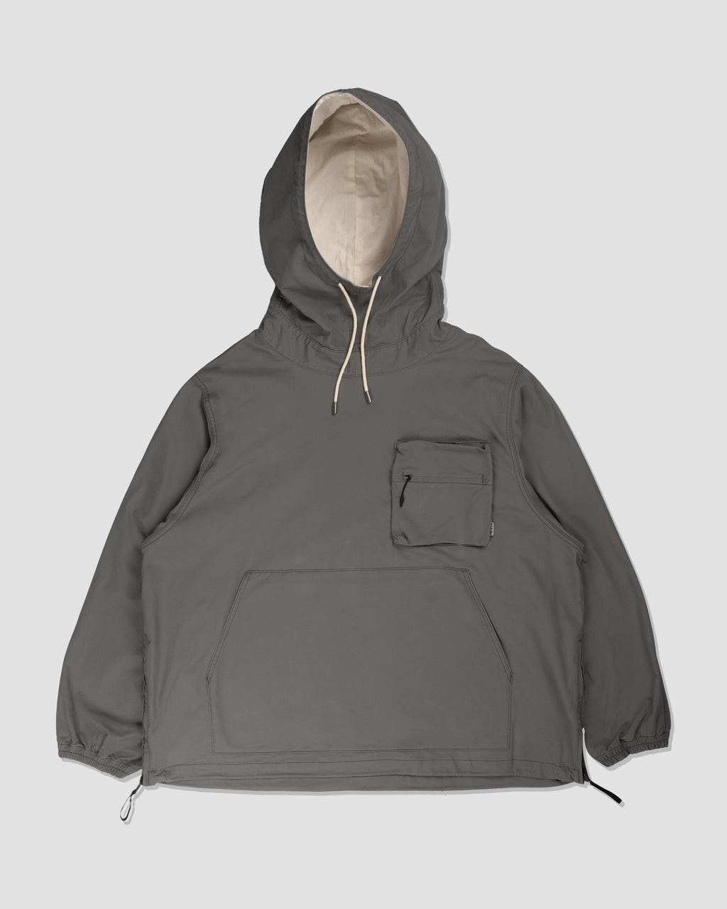 Pullover Hooded Jacket - Grey