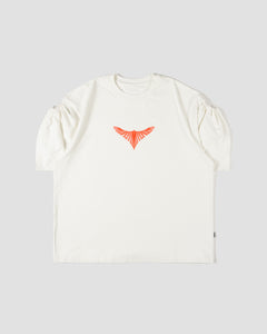 LAKH x HIBYEFRIEND Rolled Sleeves T-Shirt - White