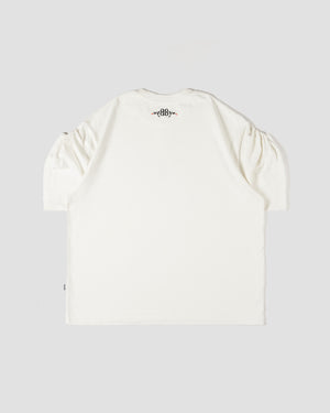 LAKH x HIBYEFRIEND Rolled Sleeves T-Shirt - White