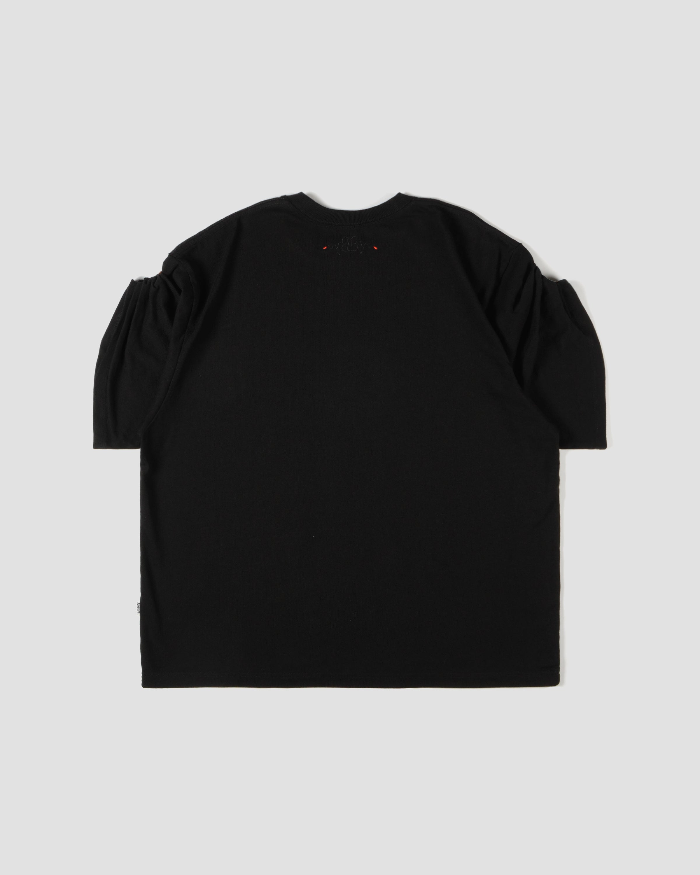 LAKH x HIBYEFRIEND Rolled Sleeves T-Shirt - Black