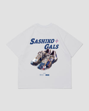 LAKH x SASHIKO GALS Graphic Tee - White