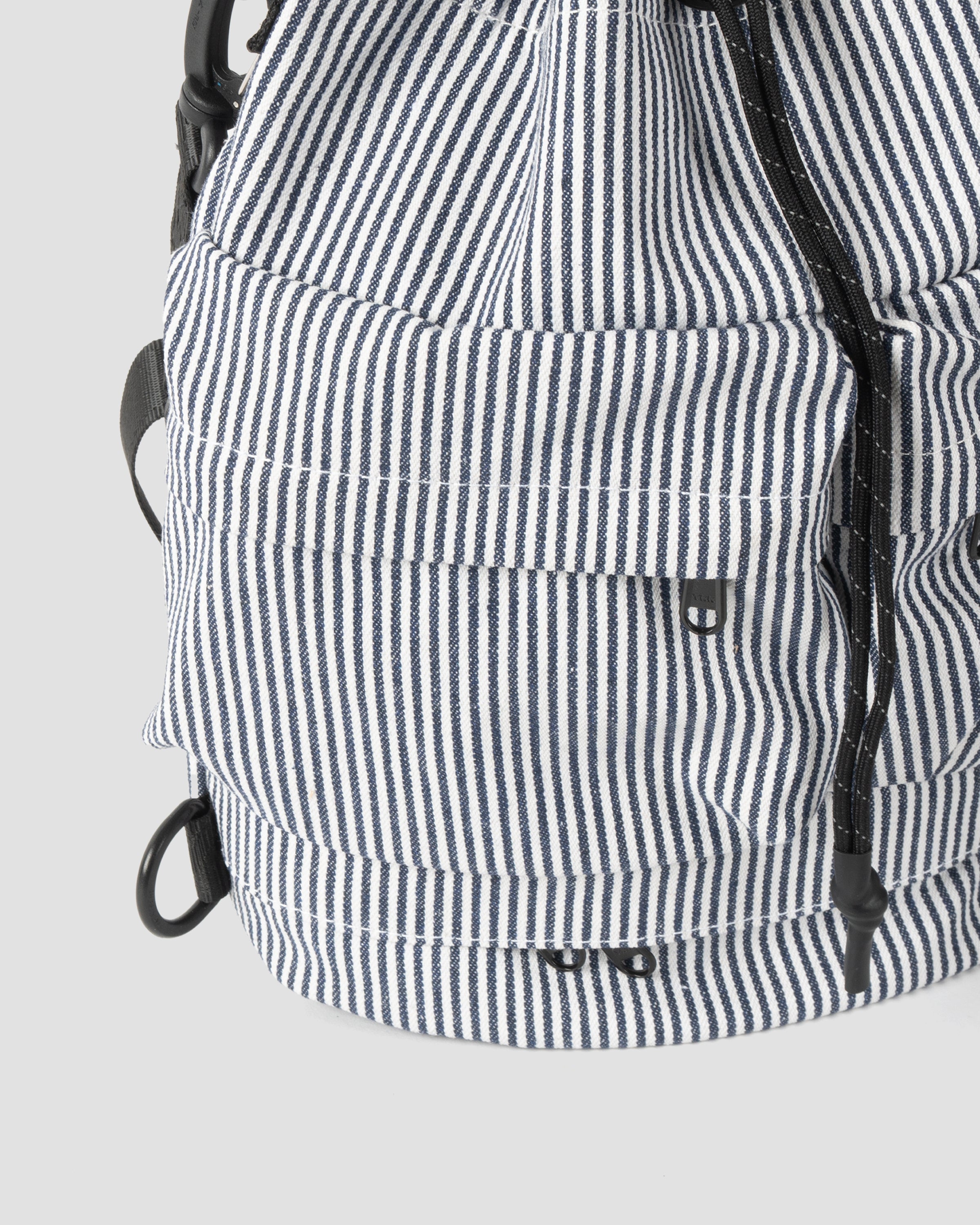 Six Pockets Shoulder Bag - Strip Navy