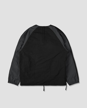 Slanted Pockets Functional Jacket - Black