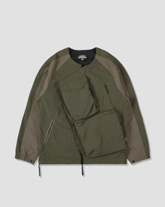 Slanted Pockets Functional Jacket - Olive