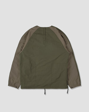 Slanted Pockets Functional Jacket - Olive