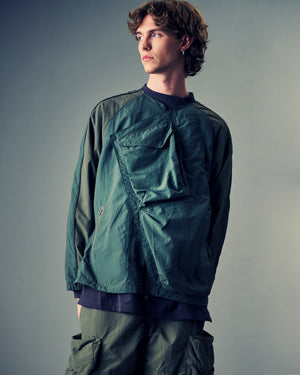 Slanted Pockets Functional Jacket - Olive