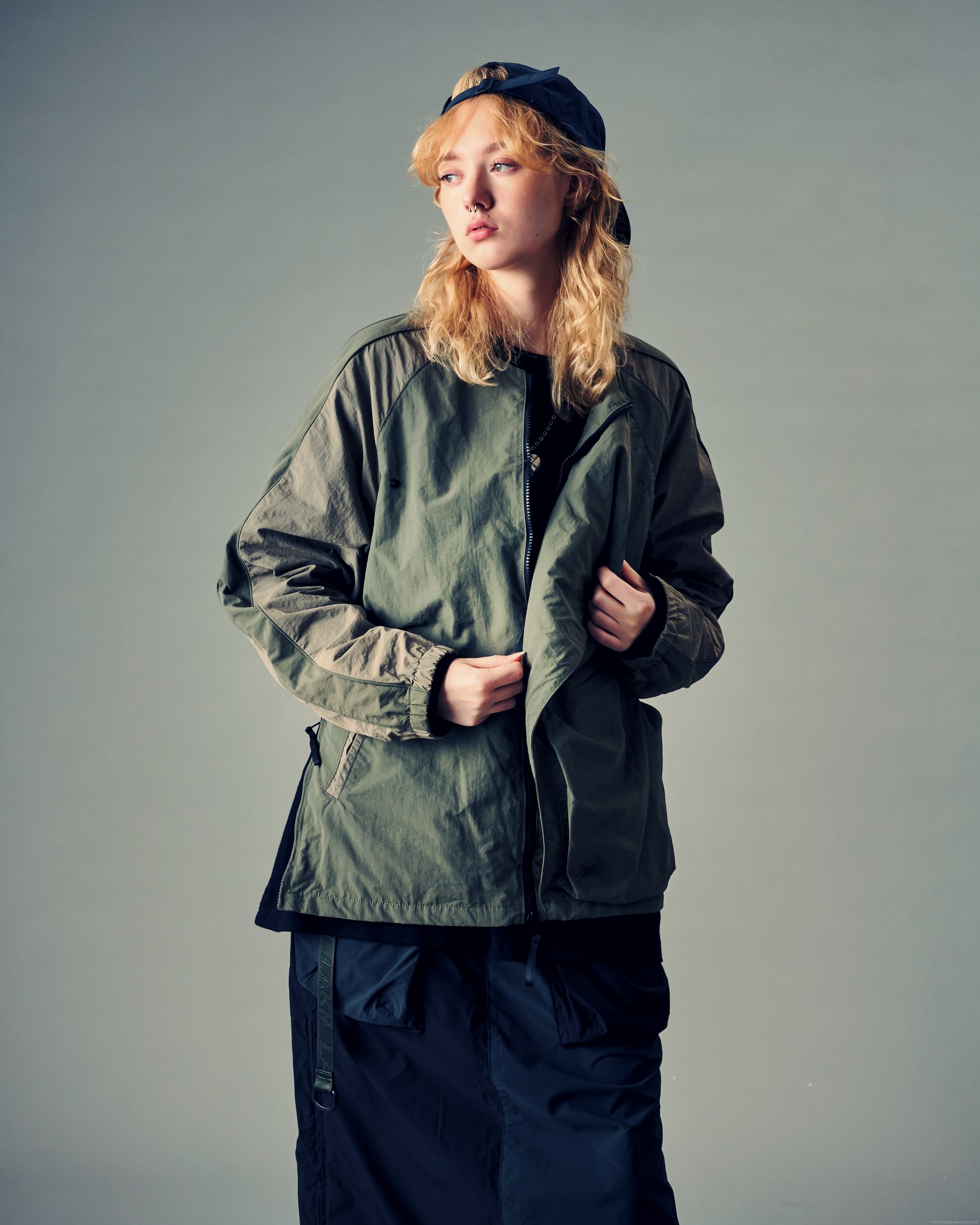 Slanted Pockets Functional Jacket - Sand