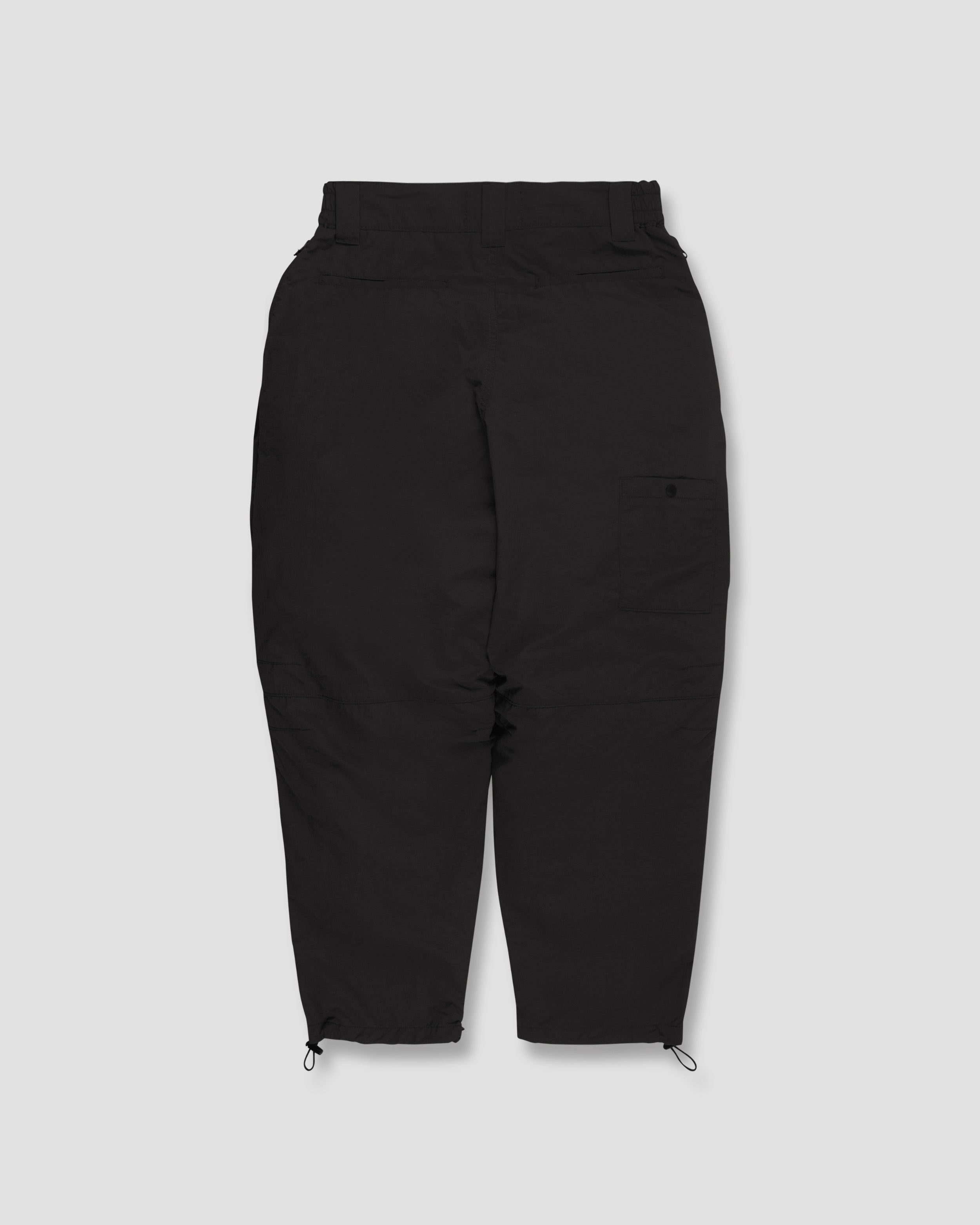 Trapezoid Pockets Utility Pants - Black