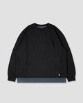 Tri-Pocket Layer L/S Tee - Black