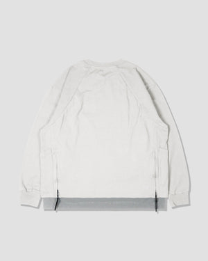 Tri-Pocket Layer L/S Tee - White