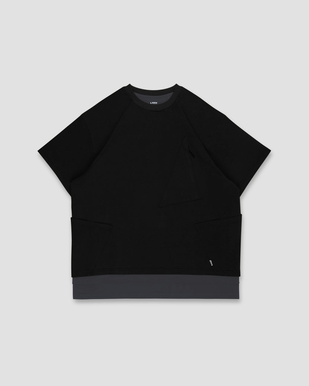 Tri- Pocket Layer Tee - Black