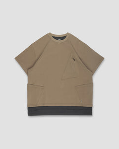 Tri- Pocket Layer Tee - Sand