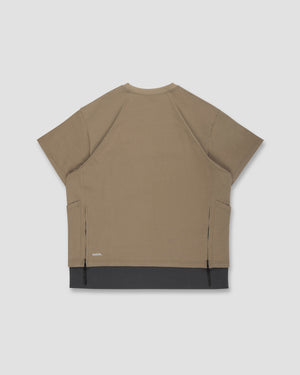 Tri- Pocket Layer Tee - Sand