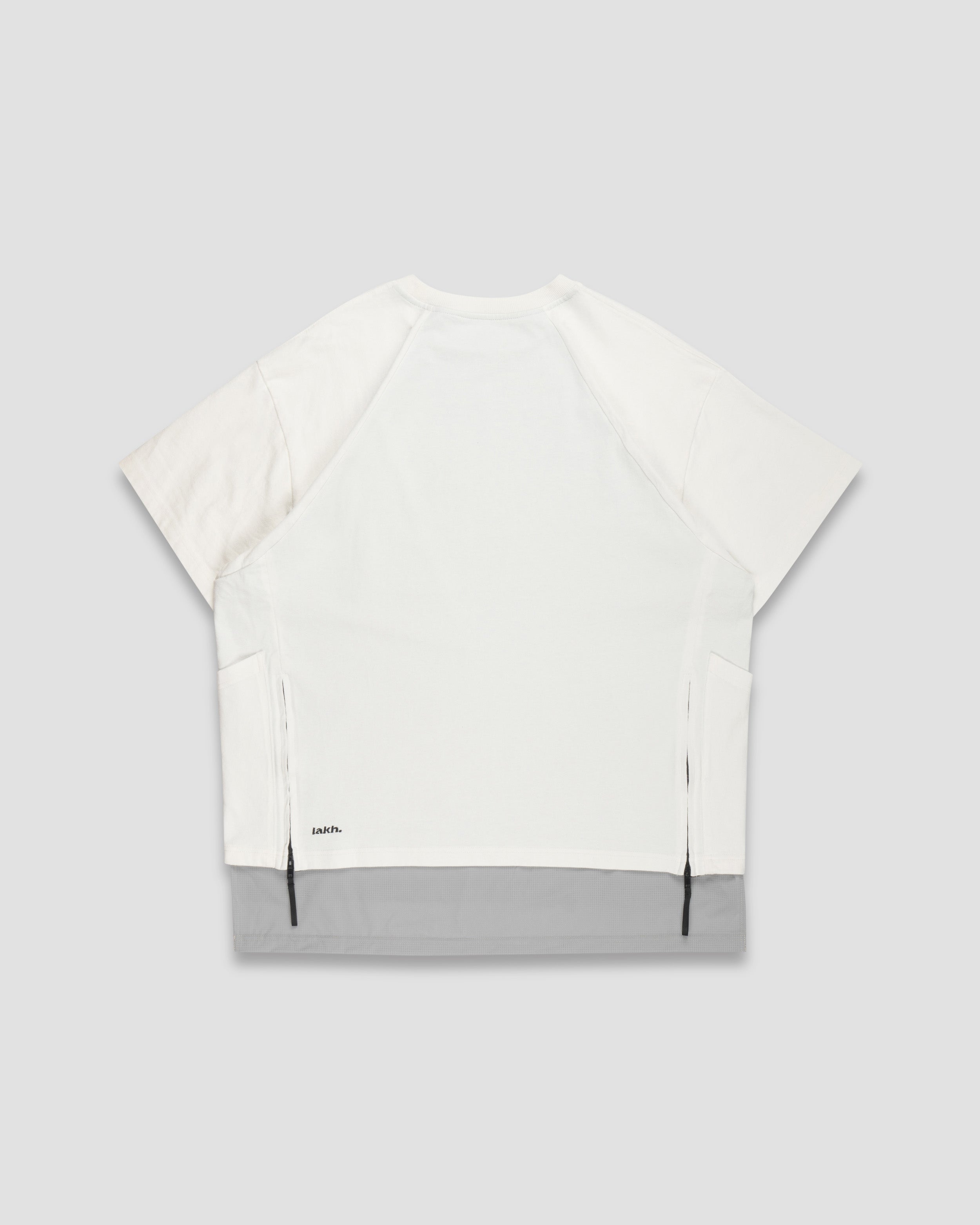 Tri- Pocket Layer Tee - White