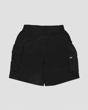 Twelve Pockets Cargo Shorts - Black