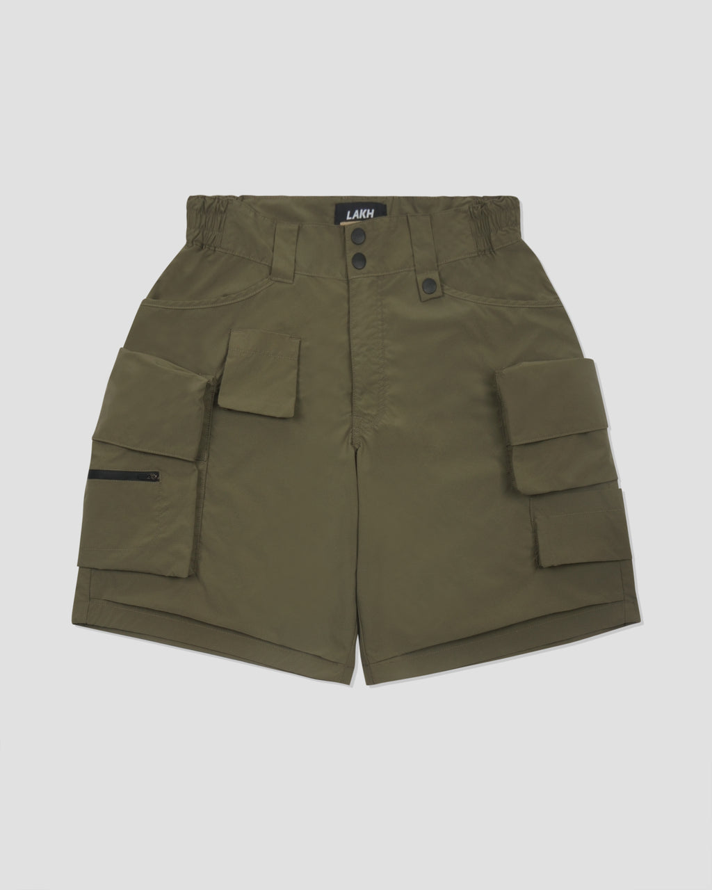 Twelve Pockets Cargo Shorts - Olive