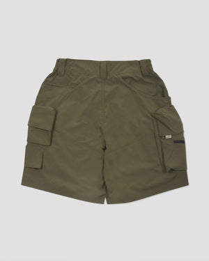 Twelve Pockets Cargo Shorts - Olive