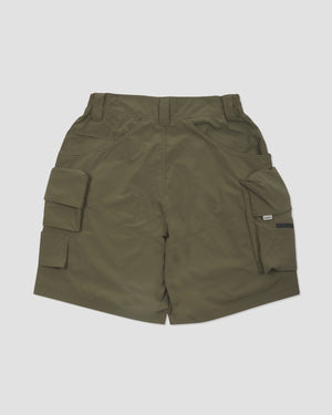 Twelve Pockets Cargo Shorts - Olive