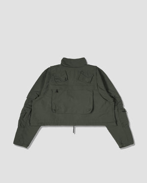 Twenty Pockets Half Jacket - Army Green