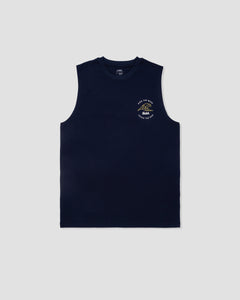 Wave Logo Tank Top - Navy