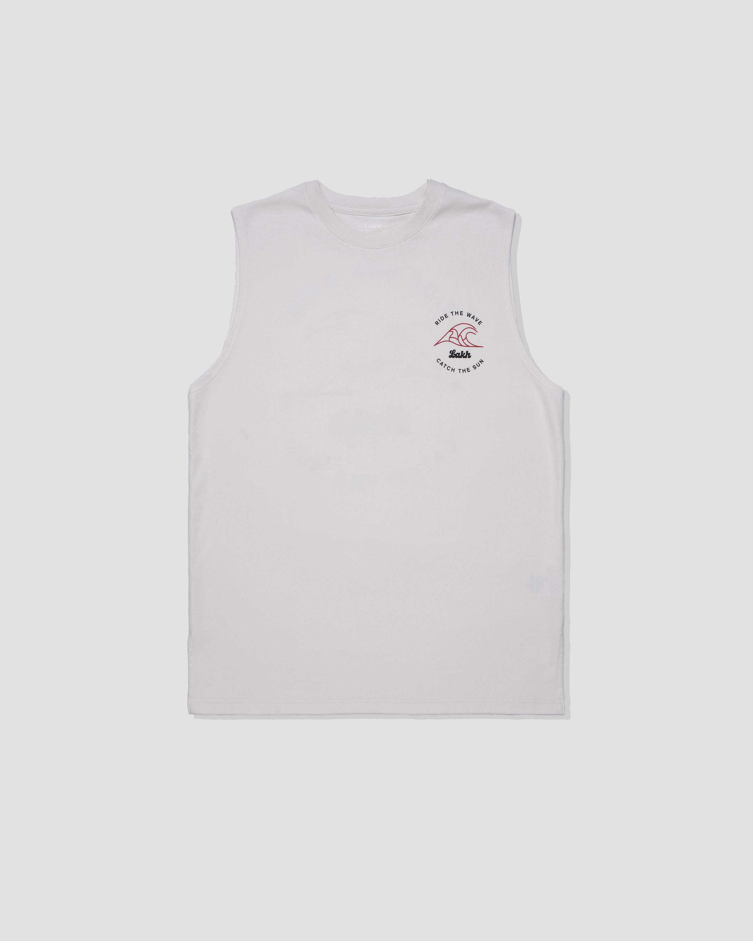 Wave Logo Tank Top - White