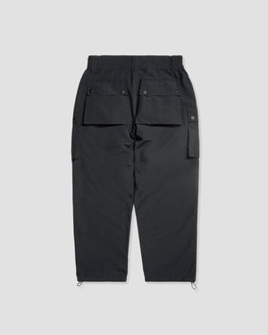 Wide Cargo Pants - Black