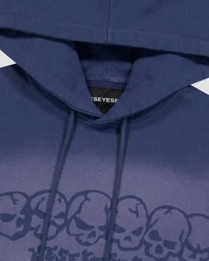 YESEYESEE Y.E.S Fade-out Skull Hoodie - Cobalt Blue