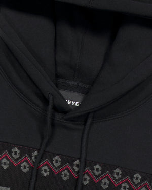 YESEYESEE Y.E.S Jacquard Skull Hoodie - Black