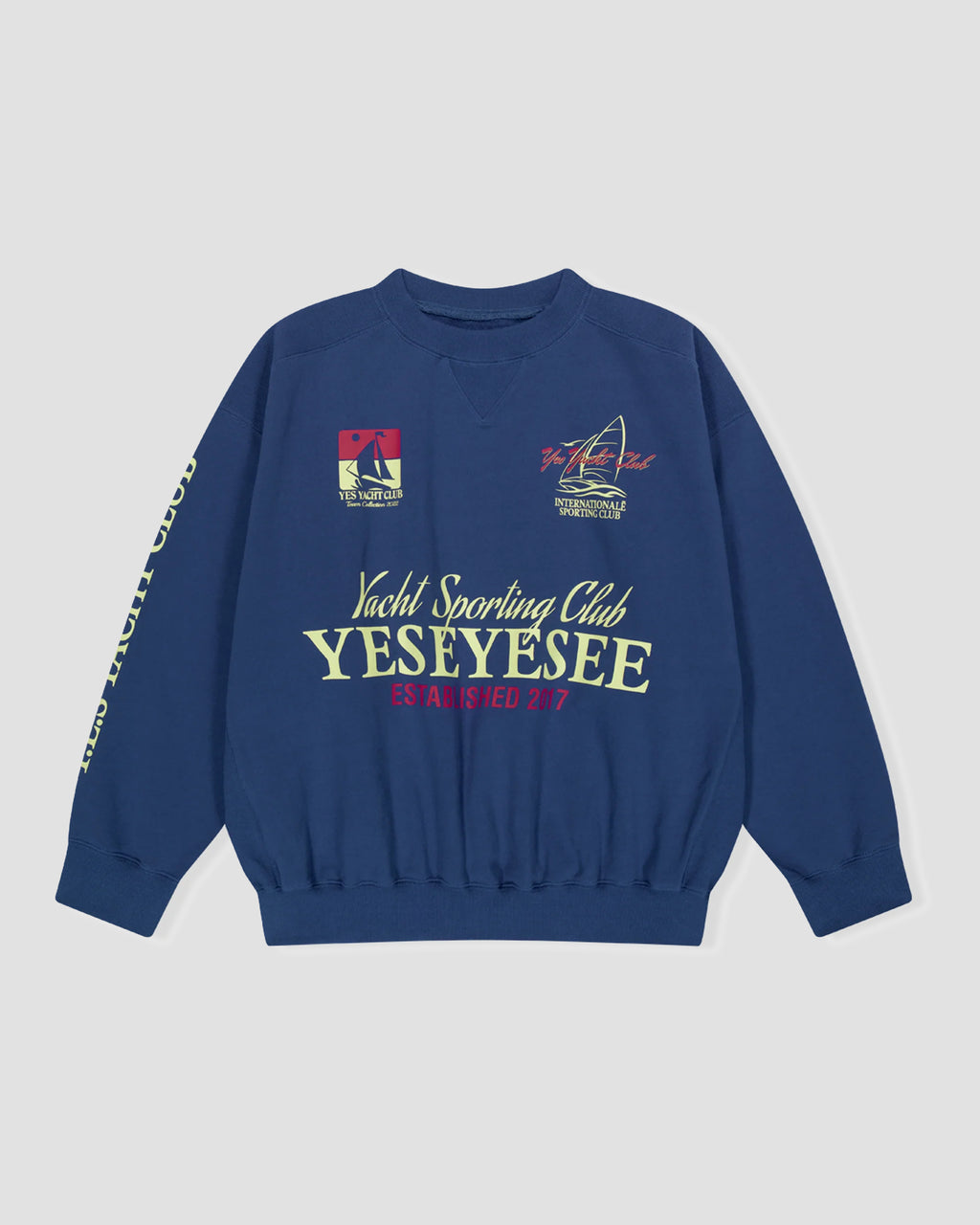 YESEYESEE Y.E.S Yacht Sweatshirt - Cobalt Blue