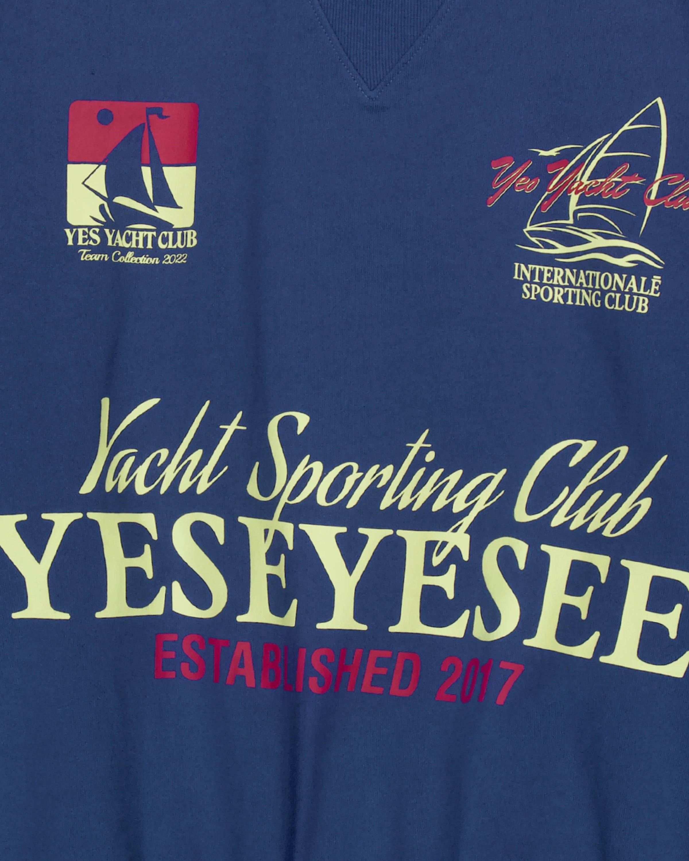 YESEYESEE Y.E.S Yacht Sweatshirt - Cobalt Blue