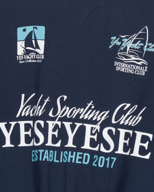 YESEYESEE Y.E.S Yacht Sweatshirt - Navy