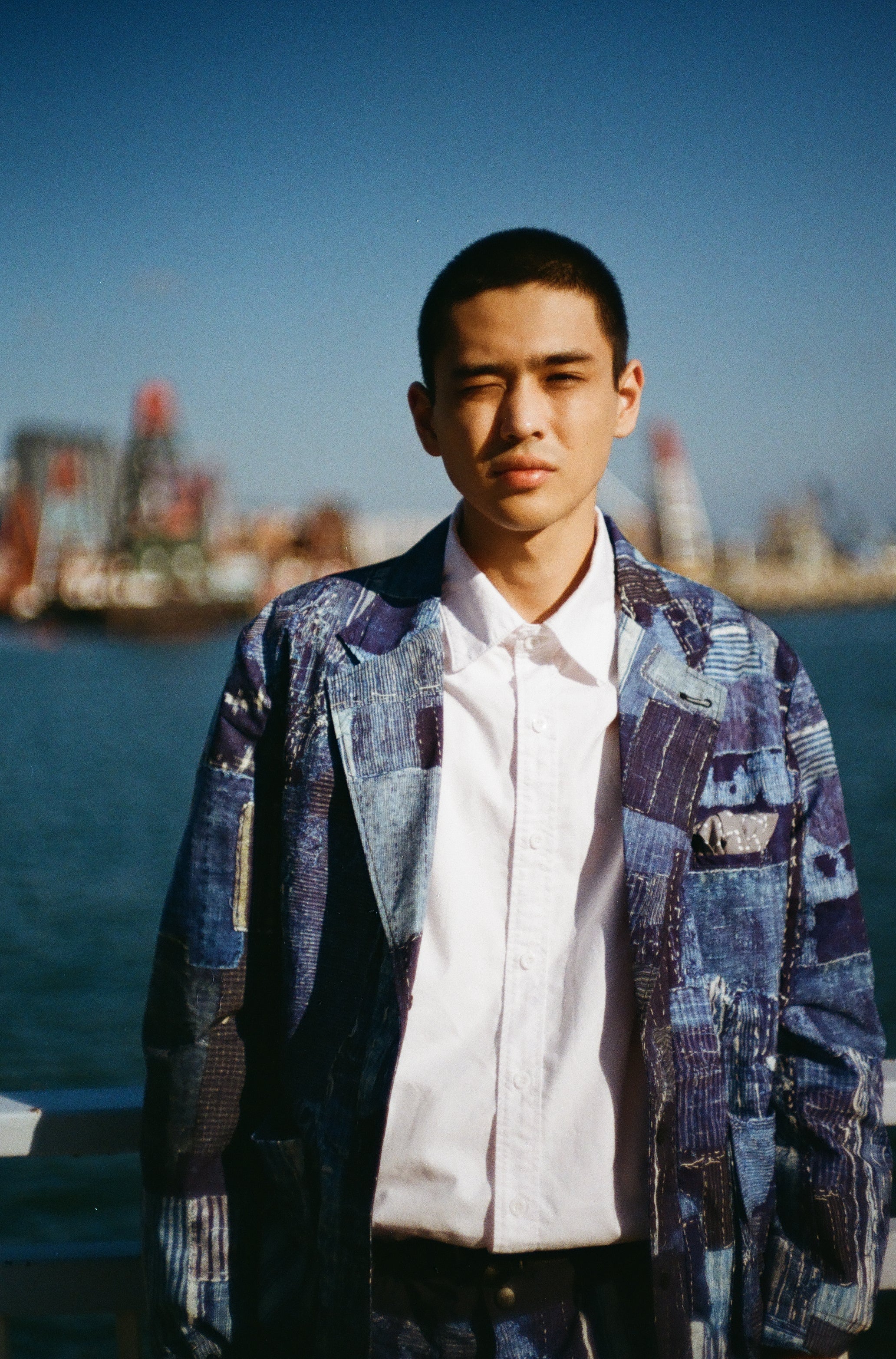 LAKH x KUON Printed Boro Functional Suit Jacket