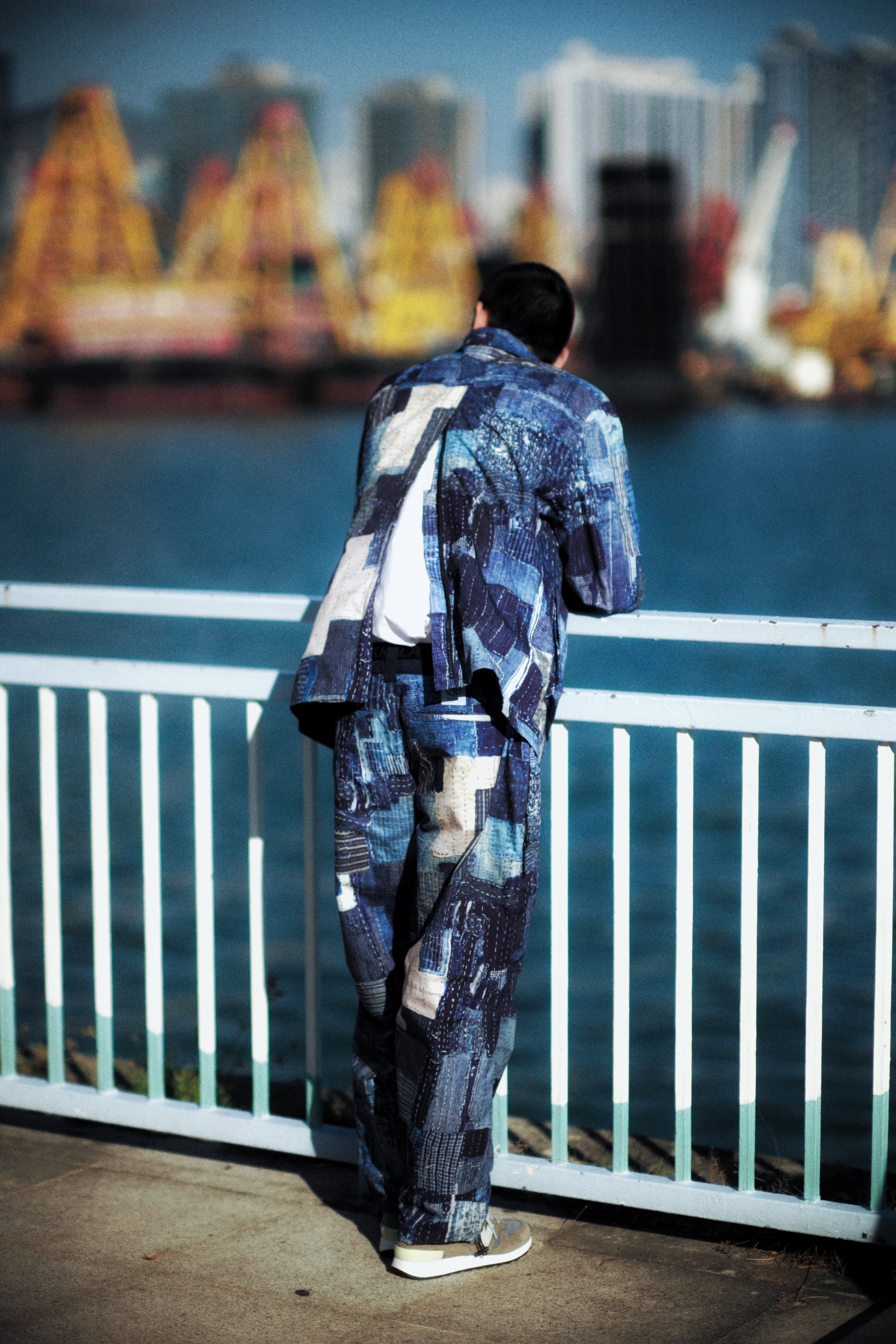 LAKH x KUON Printed Boro Functional Suit Jacket