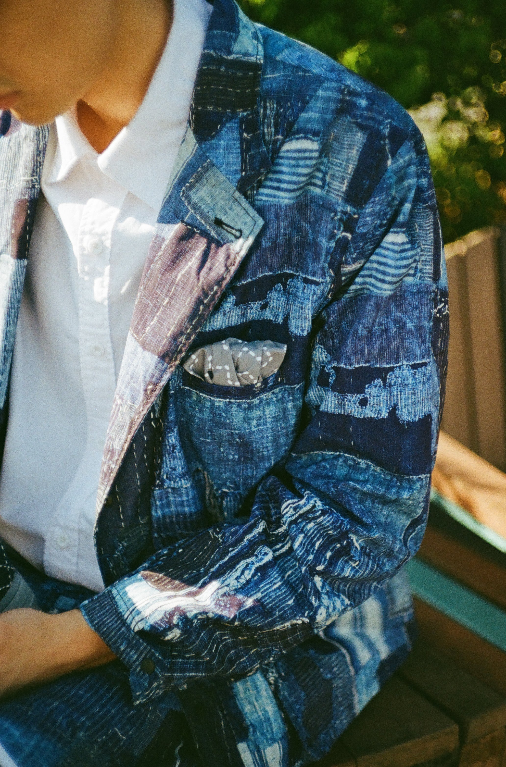 LAKH x KUON Printed Boro Functional Suit Jacket