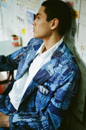 LAKH x KUON Printed Boro Functional Suit Jacket