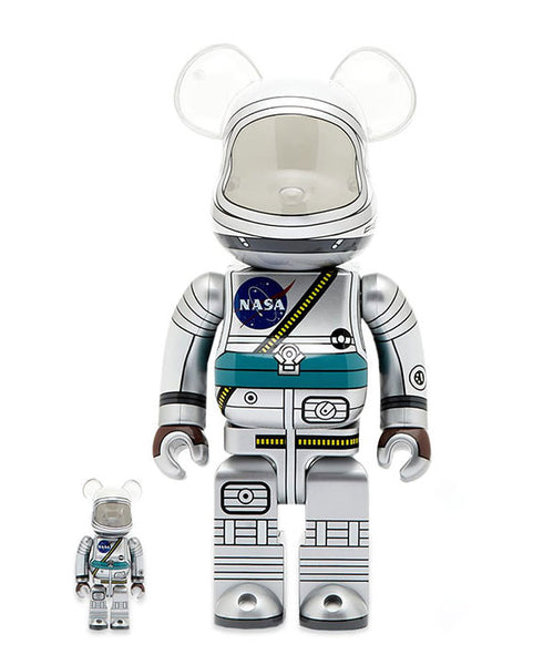 MEDICOM TOY BE@RBRICK PROJECT MERCURY ASTRONAUT - 100% + 400% – LAKH